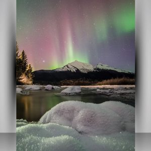 Print photo posters - sample is the 2015 Alaska Litho photo contest winner's aurora Colors of the Night